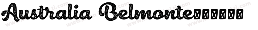 Australia Belmonte字体转换